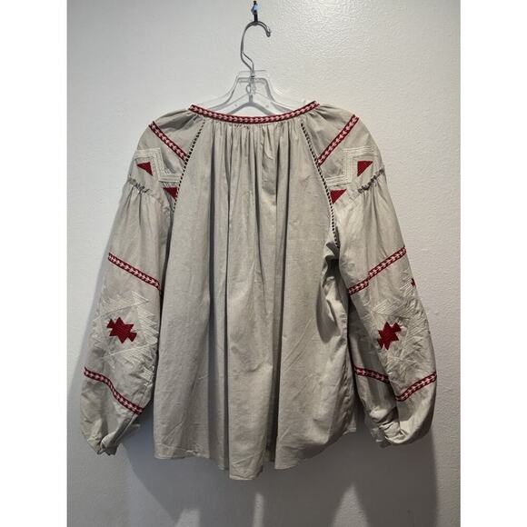 Journal Standard Size F Embroidered Blouse Bohemian Vacation Festival Boho - Picture 3 of 8